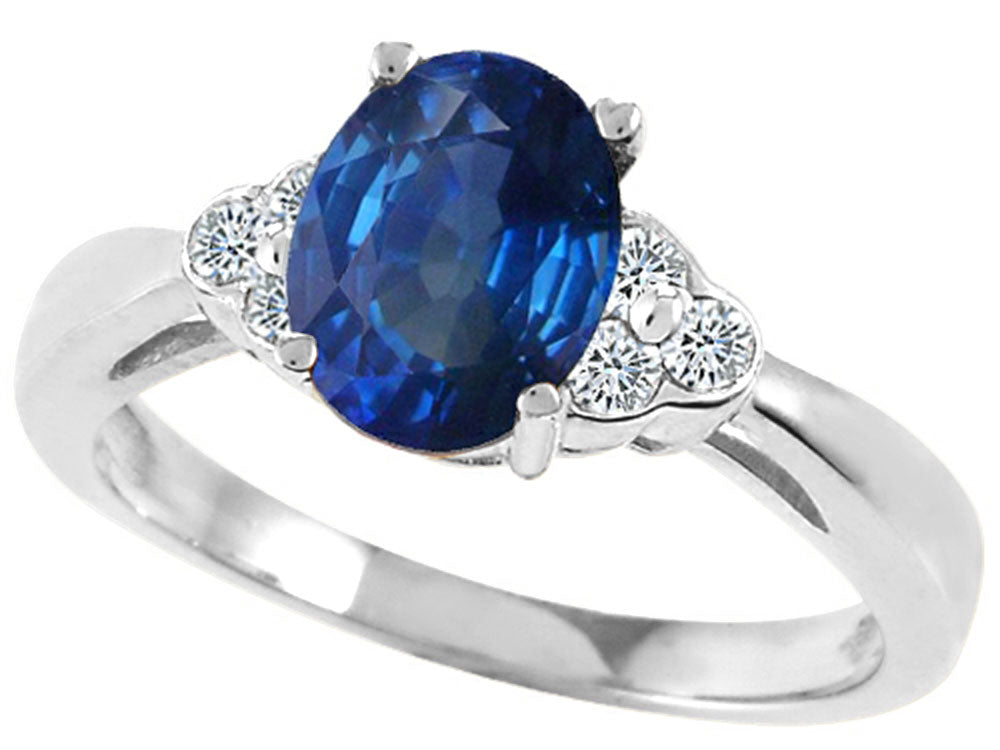 Tommaso Design Genuine Sapphire Ring