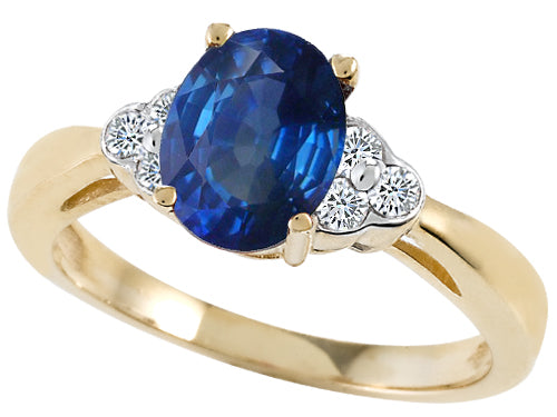 Tommaso Design Genuine Sapphire Ring