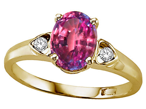 Tommaso Design Oval 8x6 mm Simulated Alexandrite Ring