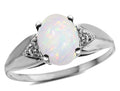 Tommaso Design Genuine 9x7 Oval Opal Ring