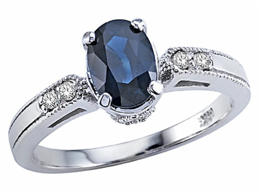 Tommaso Design Genuine Sapphire Ring