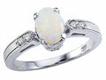 Tommaso Design Genuine Opal Ring