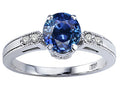 Tommaso Design Created Blue Sapphire Engagement Ring