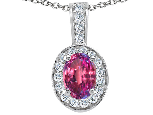 Tommaso Design Simulated Alexandrite Pendant Necklace