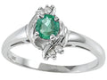 Tommaso Design Genuine Emerald Ring