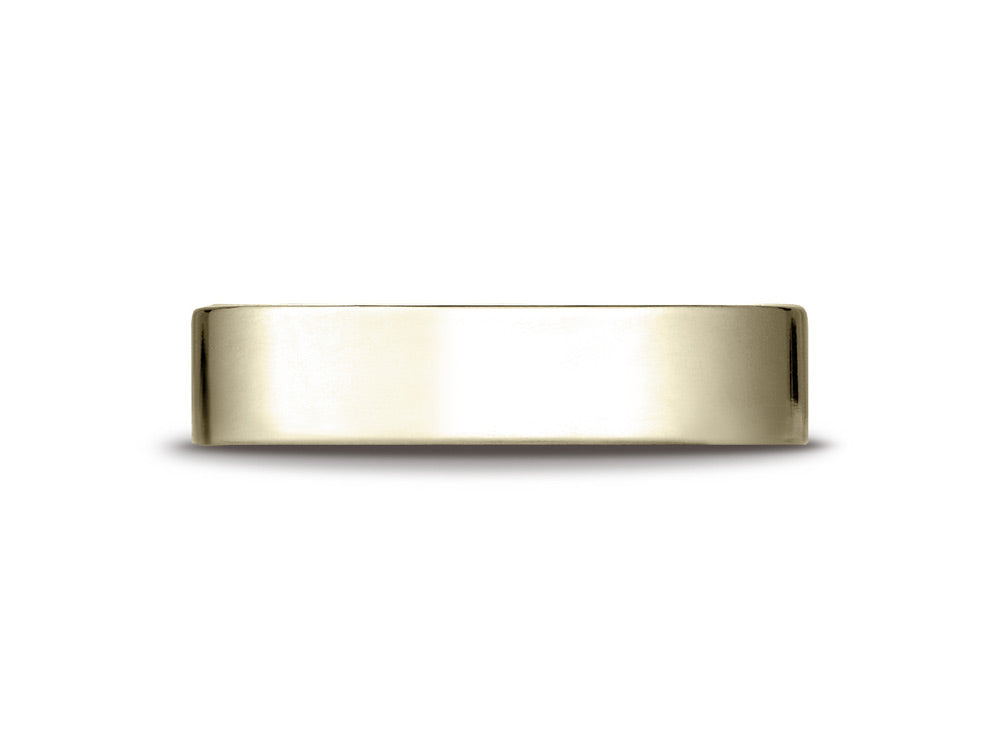 Benchmark 14k Gold 5mm Traditional Flat Wedding Band / Ring