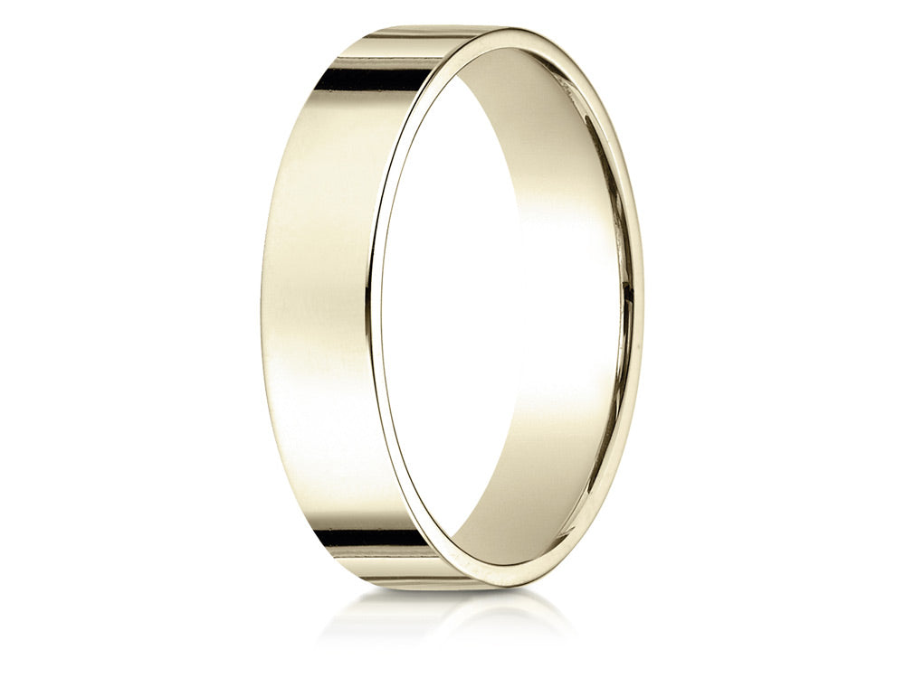 Benchmark 14k Gold 5mm Traditional Flat Wedding Band / Ring