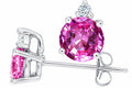 Tommaso Design Created Pink Sapphire Earrings Studs