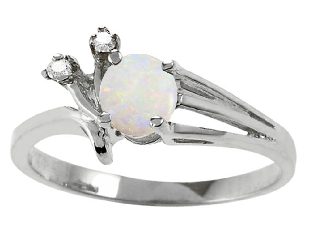 Tommaso Design Genuine Opal Ring