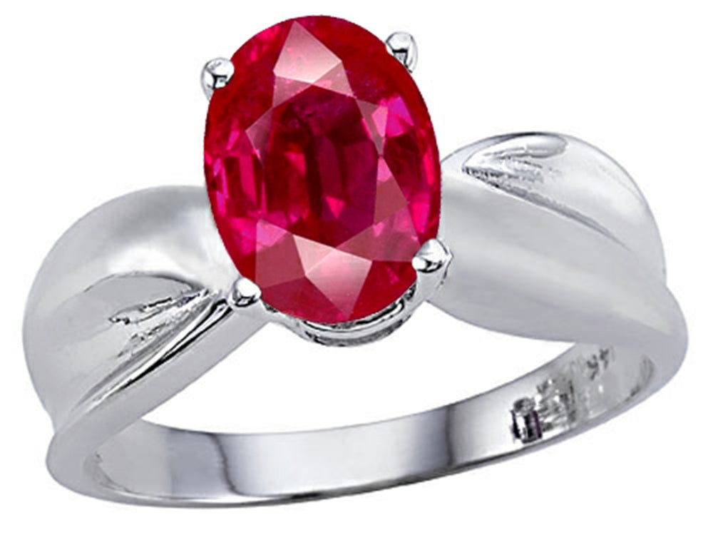 Tommaso Design Created Ruby Solitaire Ring