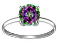 Original Star K Round 7mm Mystic Rainbow Topaz Solitaire Engagement Ring
