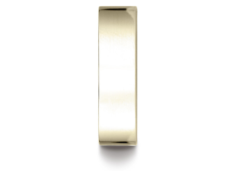 Benchmark 14k Gold 6mm Traditional Flat Wedding Band / Ring