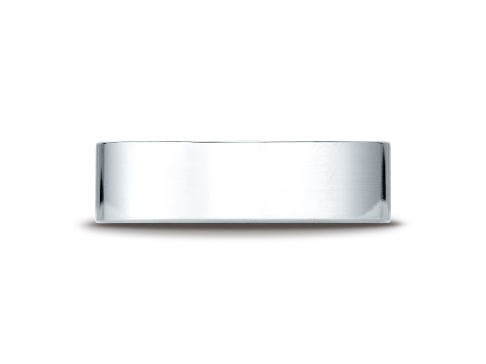 Benchmark 14k Gold 6mm Traditional Flat Wedding Band / Ring