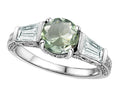 Star K Round 7mm Green Amethyst Ring