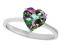 Tommaso Design Mystic Topaz Heart Shape 8mm Solitaire Engagement Ring