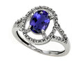 Tommaso Design Oval 8x6mm Genuine Iolite Ring