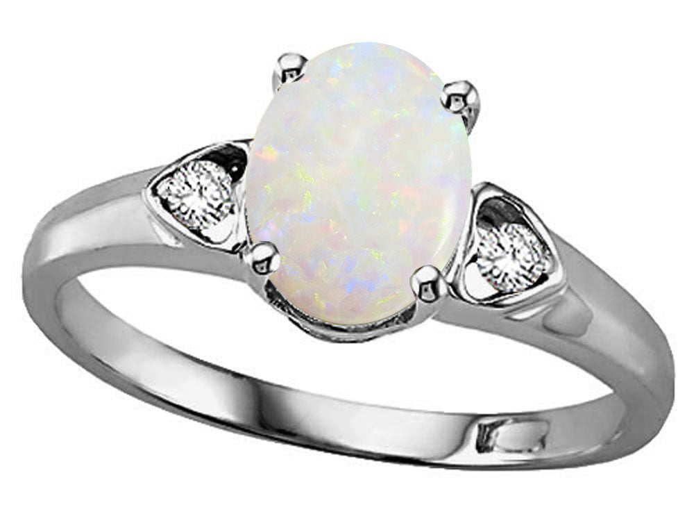 Tommaso Design Genuine Opal Ring