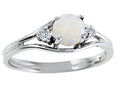 Tommaso Design Genuine Opal Ring