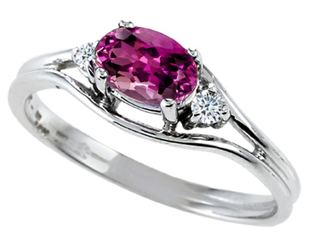 Tommaso Design Genuine Rhodolite Ring