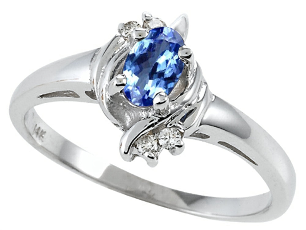 Tommaso Design Genuine Tanzanite Ring
