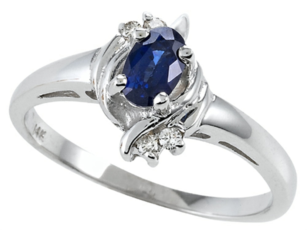 Tommaso Design Genuine Sapphire Ring