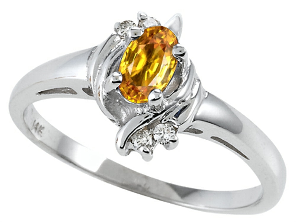 Tommaso Design Genuine Citrine Ring