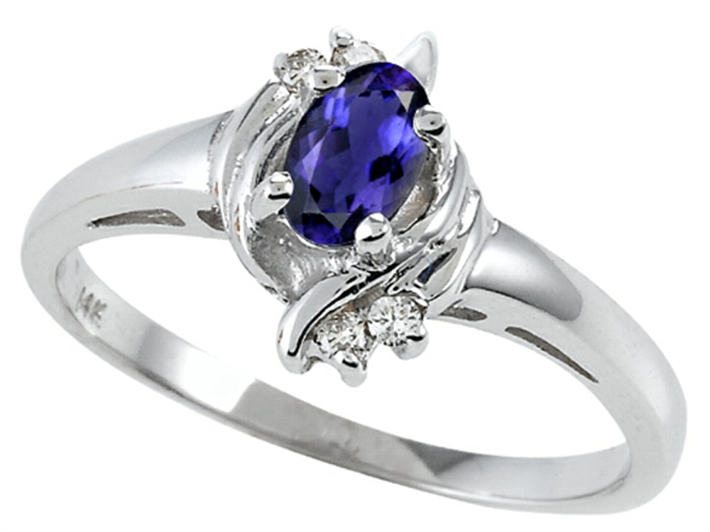 Tommaso Design Genuine Iolite Ring