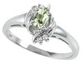 Tommaso Design Green Amethyst Ring