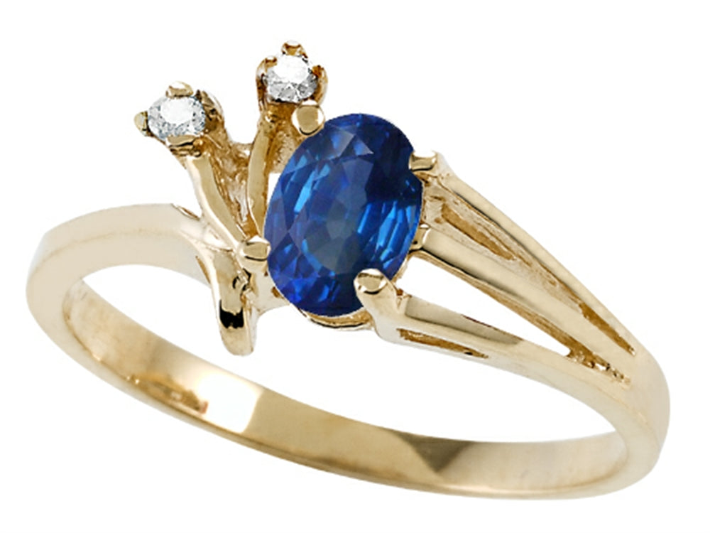 Tommaso Design Genuine Sapphire Ring