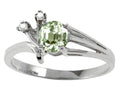 Tommaso Design Green Amethyst Ring