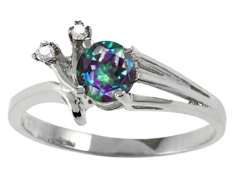 Tommaso Design Mystic Rainbow Topaz Ring
