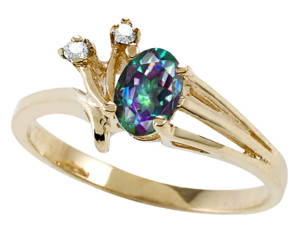 Tommaso Design Mystic Rainbow Topaz Ring