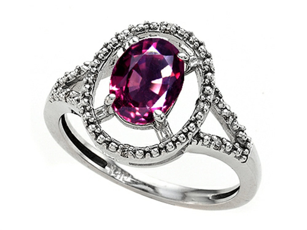 Tommaso Design Genuine Rhodolite Ring