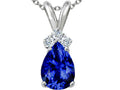 Tommaso Design Created Blue Sapphire Pendant Necklace