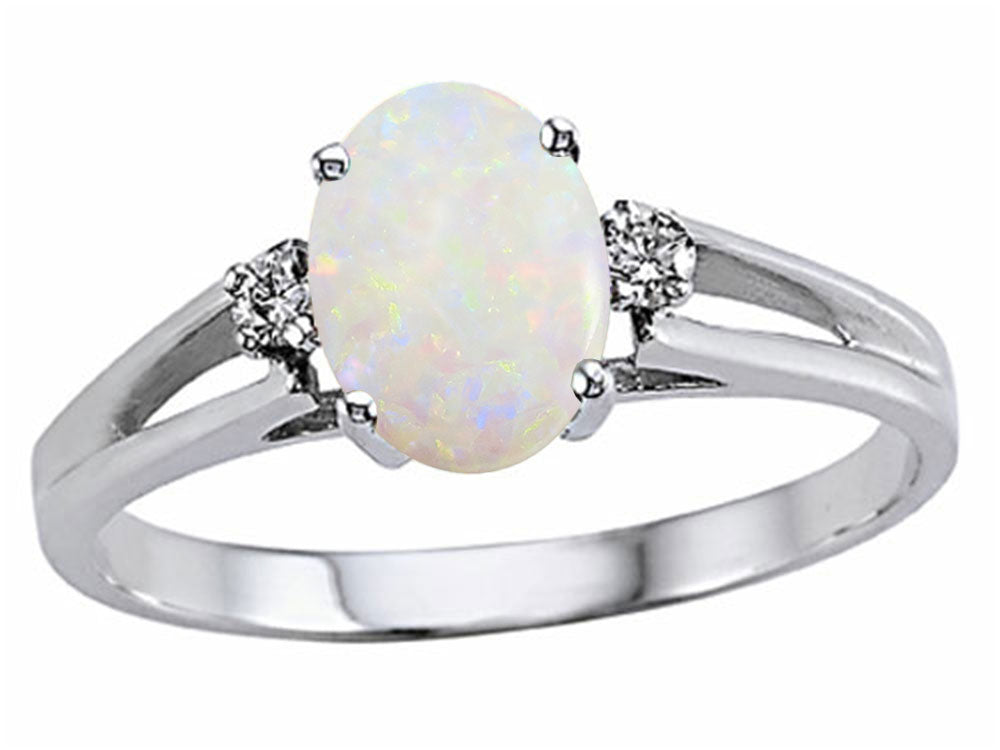 Tommaso Design Genuine Opal Ring