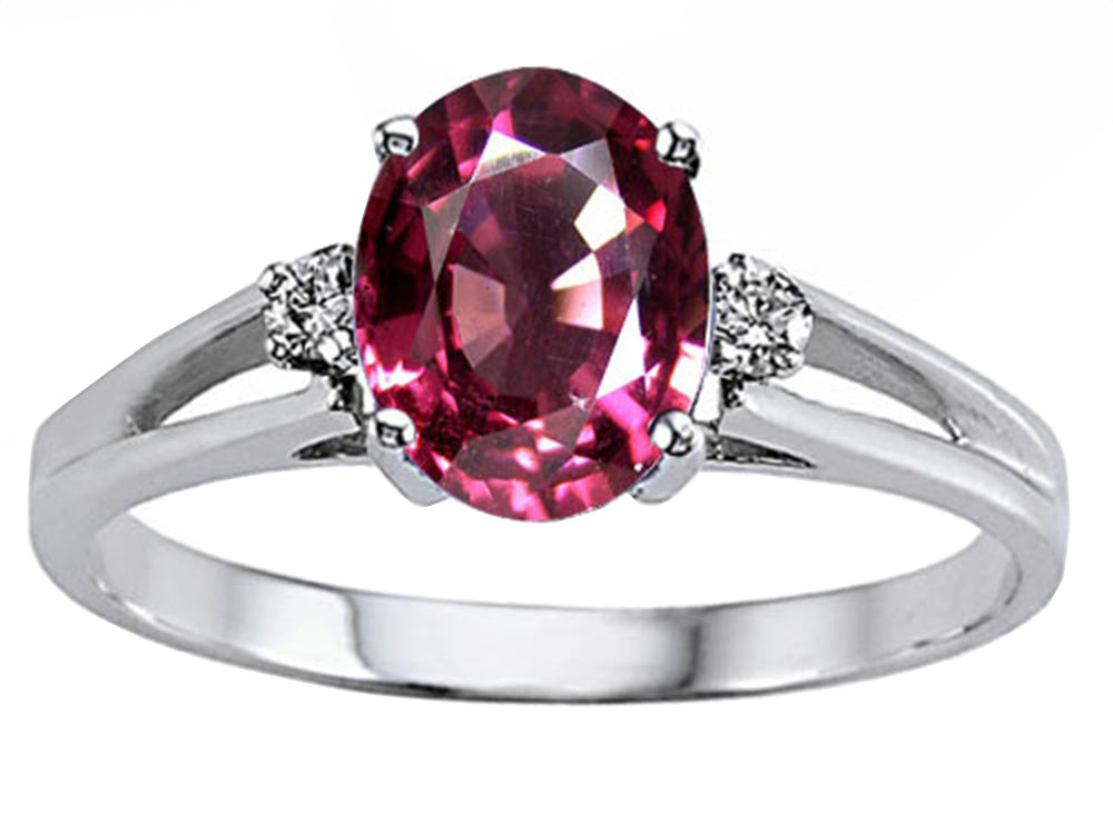 Tommaso Design Genuine Rhodolite Ring