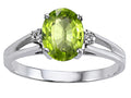 Tommaso Design Genuine Peridot Ring