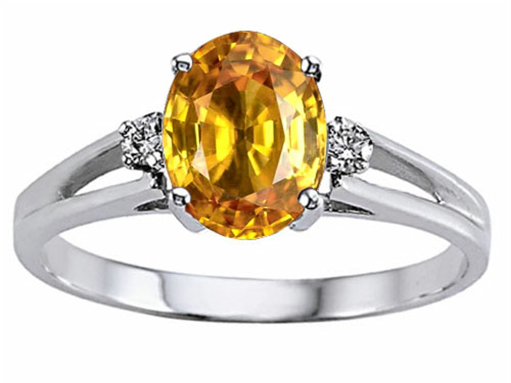 Tommaso Design Genuine Citrine Ring