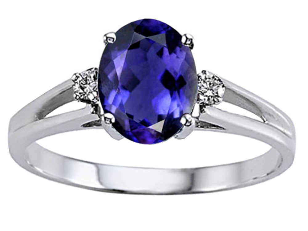 Tommaso Design Genuine Iolite Ring