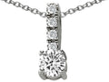 Star K Genuine White Topaz Pendant Necklace