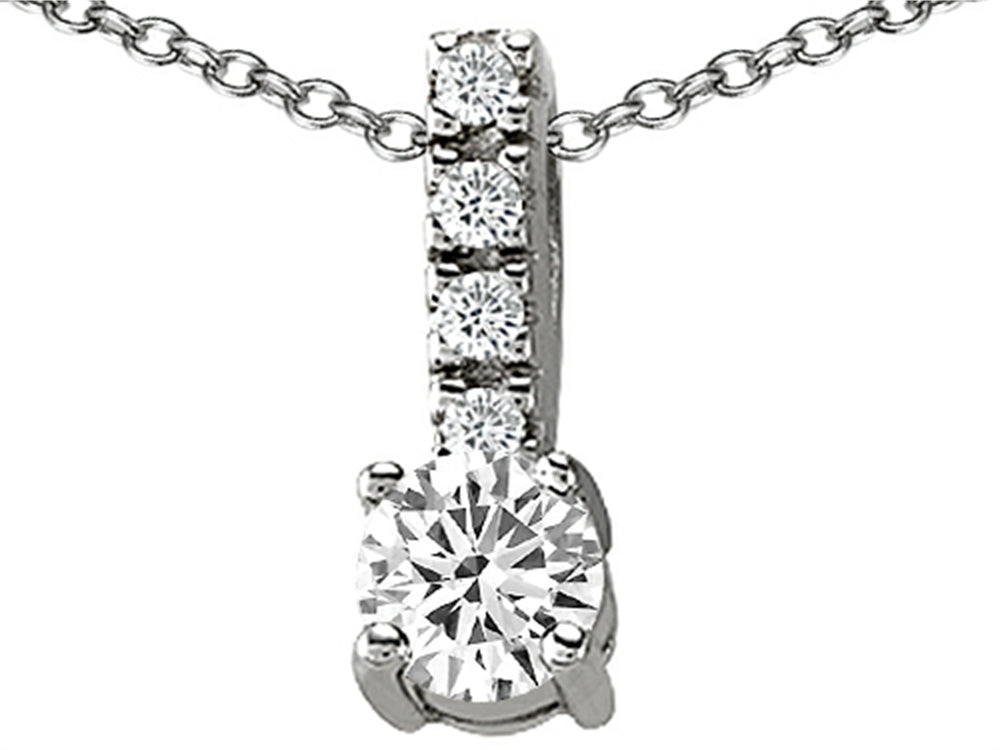 Star K Genuine White Topaz Pendant Necklace