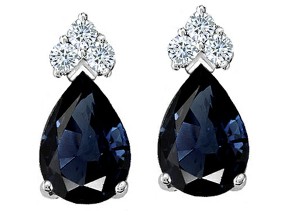 Tommaso Design Genuine Sapphire Earrings