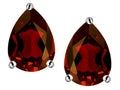 Star K Pear Shape 9x7mm Simulated Garnet Earrings Studs