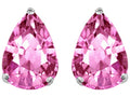 Star K Pear Shape 9x7mm Created Pink Sapphire Earrings Studs