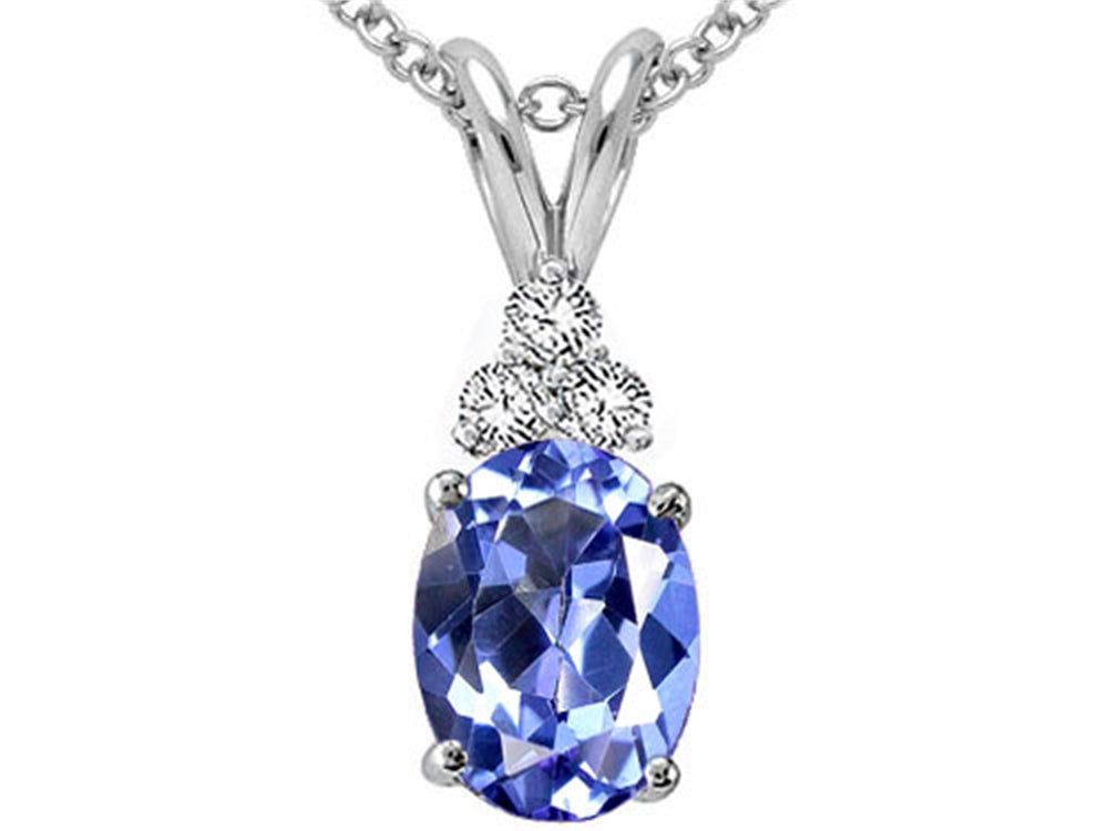 Tommaso Design™ Genuine Tanzanite Pendant Necklace