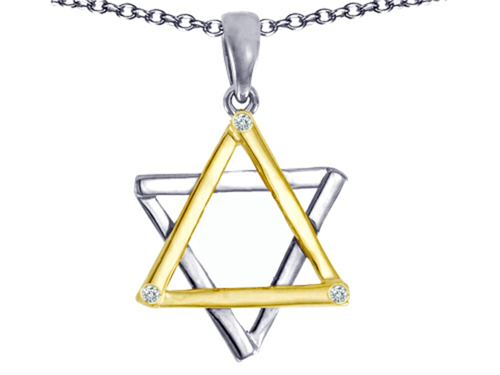 Tommaso Design Genuine Jewish Star of David Pendant Necklace by Devorah.