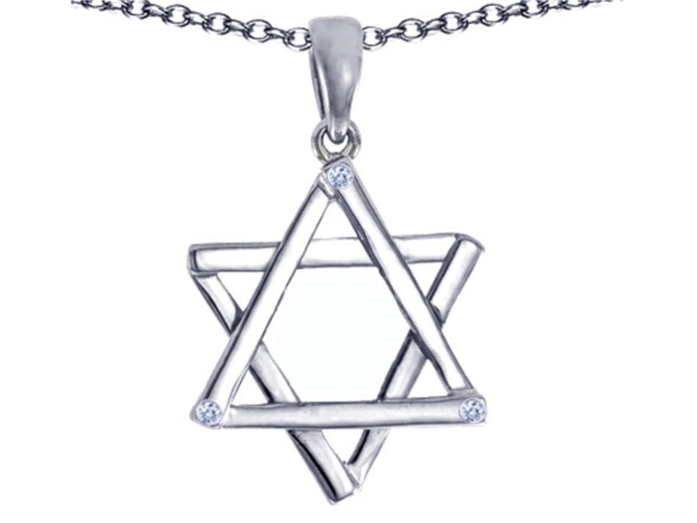 Tommaso Design Genuine Jewish Star of David Pendant Necklace by Devorah.