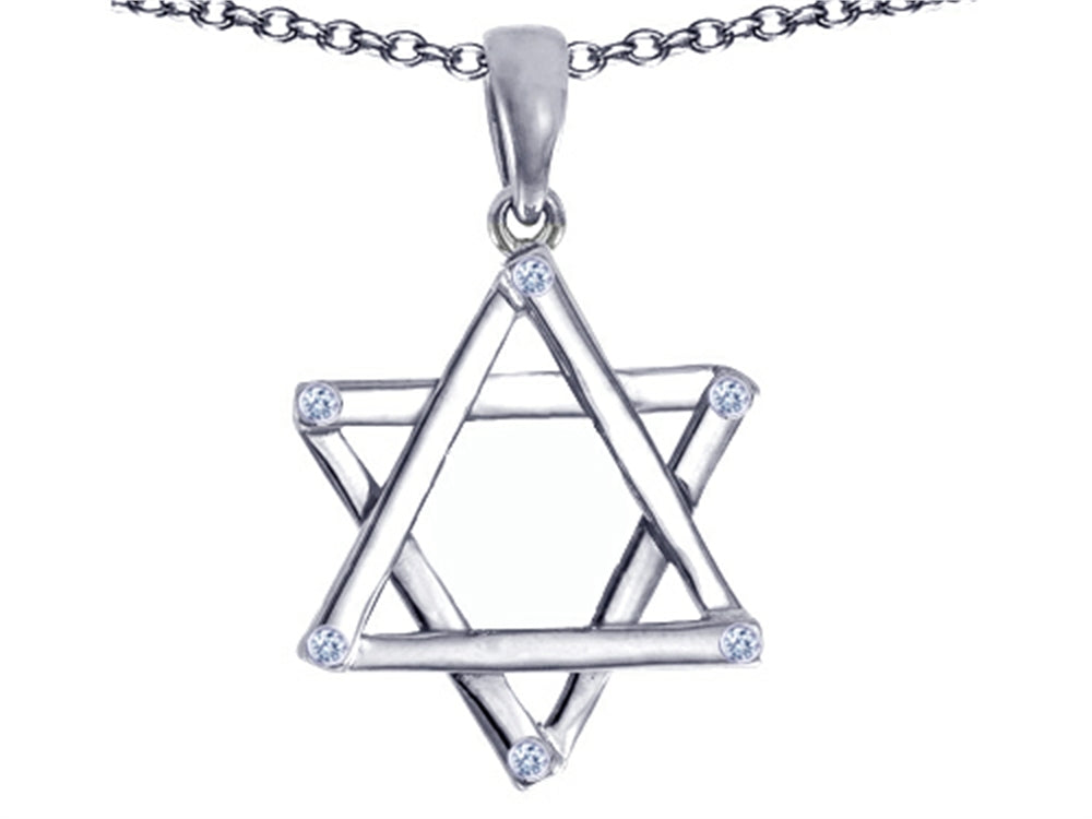 Tommaso Design Genuine Jewish Star of David Pendant Necklace by Devorah.