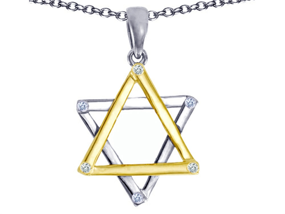 Tommaso Design Genuine Jewish Star of David Pendant Necklace by Devorah.