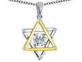 Tommaso Design Genuine Jewish Star of David Pendant Necklace by Devorah.